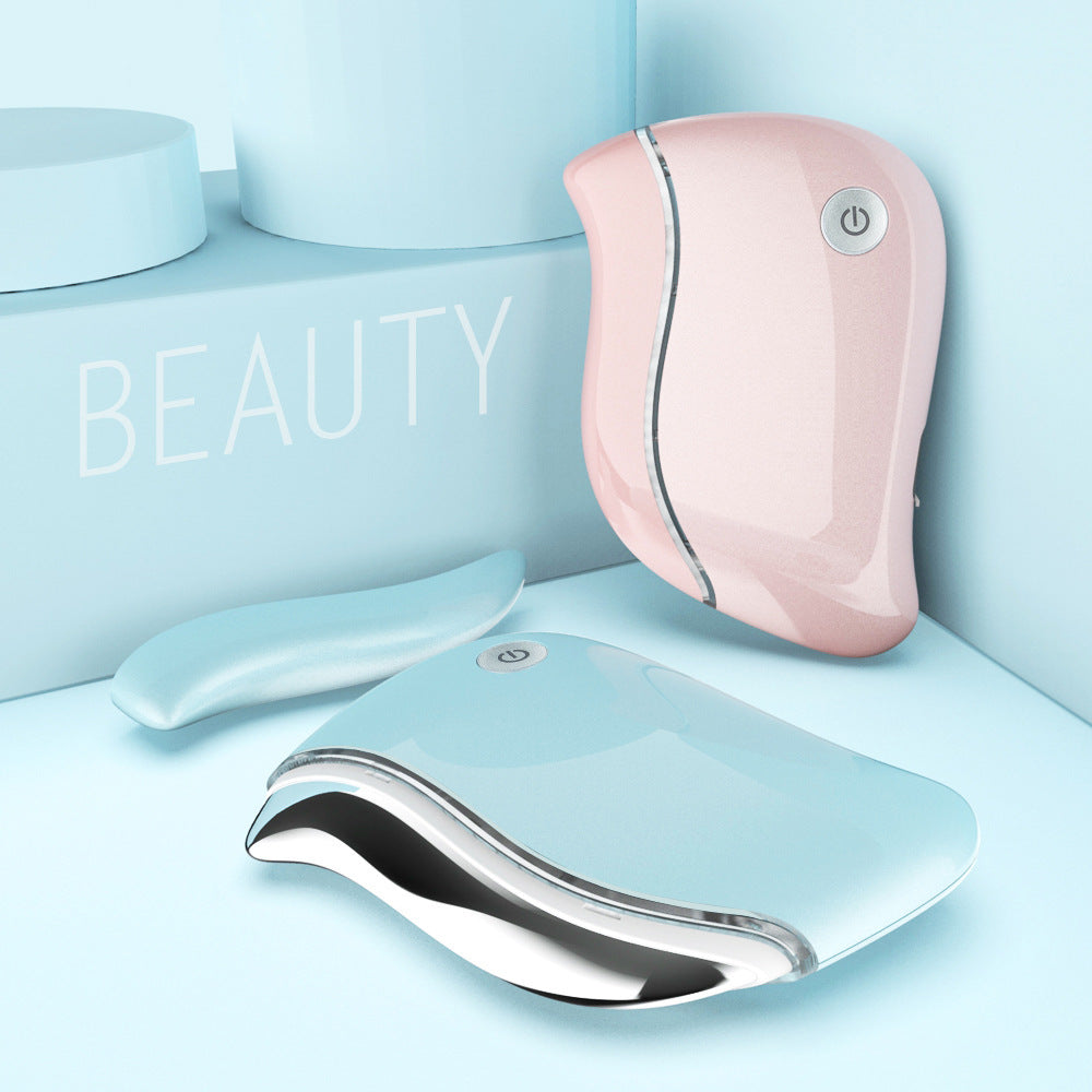 USB Electric Gua Sha Scraping Massager | Red Light & EMS Microcurrent Facial Lifting Device