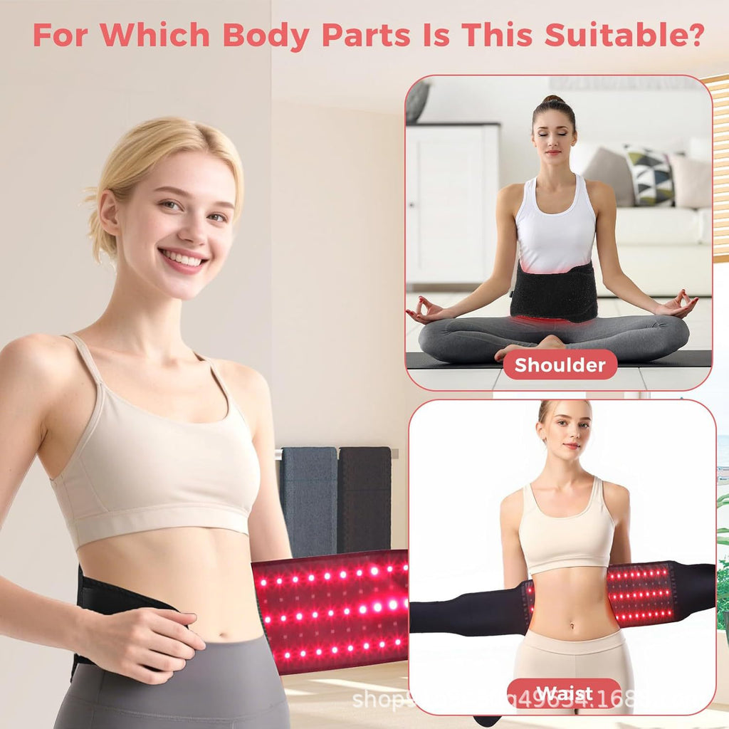 "Red Light Therapy & Infrared Heating Waist Belt : Best for targeting pain relief, muscle recovery, and premium wellness seekers."