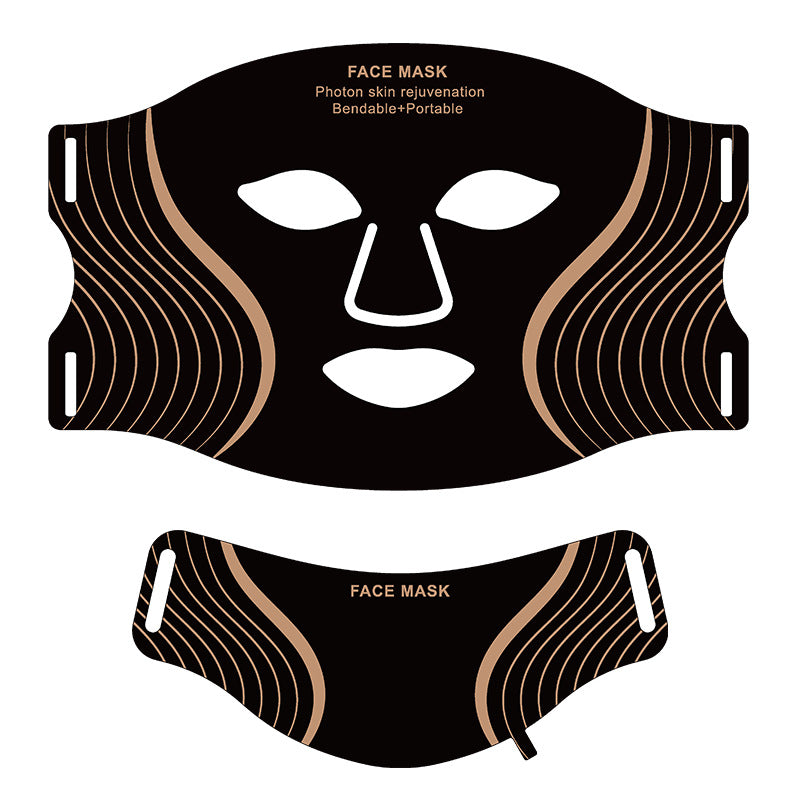 "Silicone LED Photon Skin Mask – Pro Version (Seven-Color LED, Infrared) for Home Use"