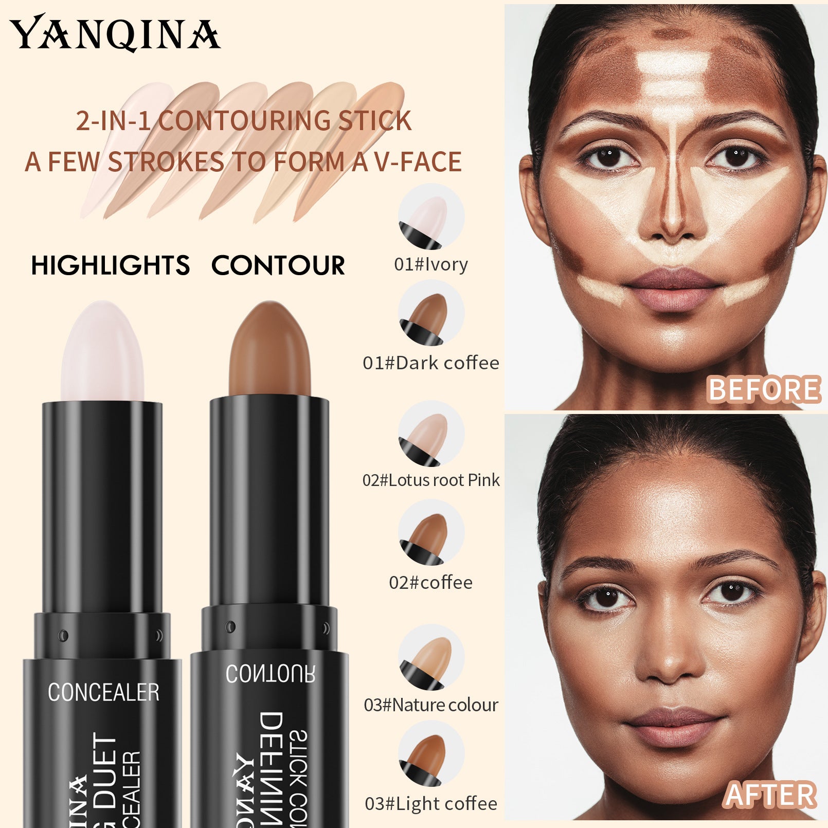 Highlight Contour Concealer Stick